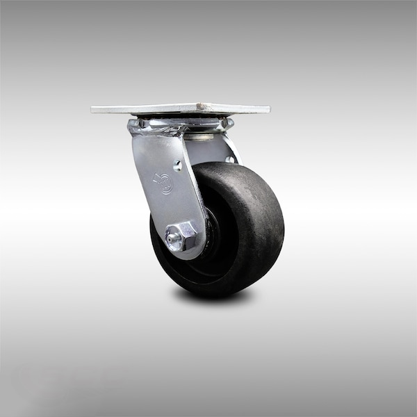 4 Inch SS Glass Filled Nylon Wheel Swivel Caster with Roller Bearing SCC